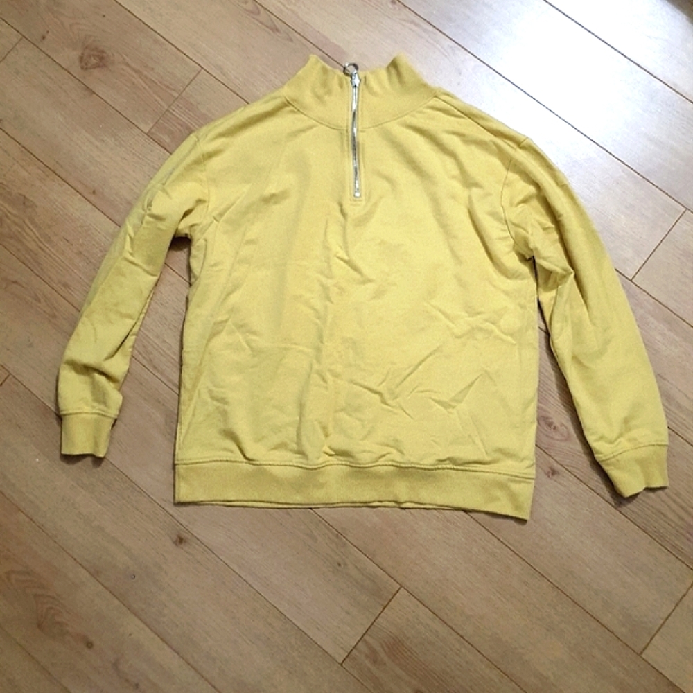 Yellow Half Zip Sweater